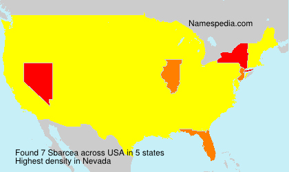 Surname Sbarcea in USA