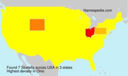Surname Sbatella in USA