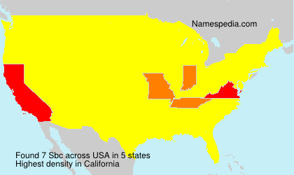 Surname Sbc in USA