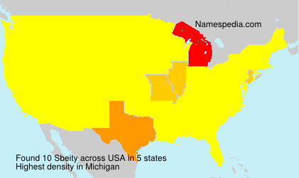 Surname Sbeity in USA Surname Sbeity in USA