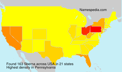 Surname Sberna in USA