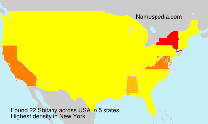 Surname Sbitany in USA Surname Sbitany in USA