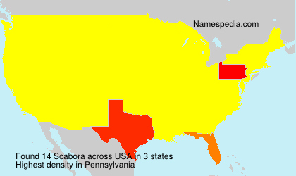 Surname Scabora in USA Surname Scabora in USA