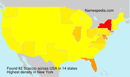 Surname Scaccio in USA Surname Scaccio in USA