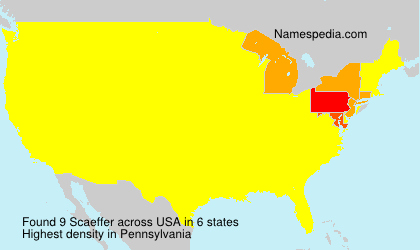 Surname Scaeffer in USA Surname Scaeffer in USA