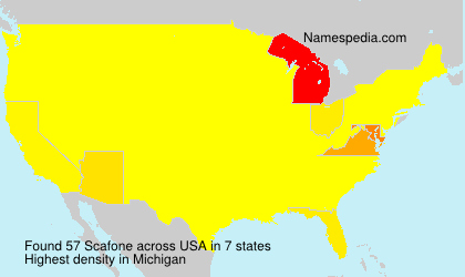 Surname Scafone in USA Surname Scafone in USA