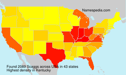 Surname Scaggs in USA Surname Scaggs in USA