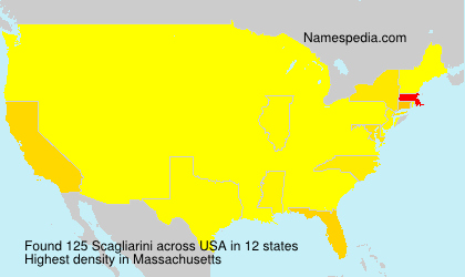 Surname Scagliarini in USA Surname Scagliarini in USA