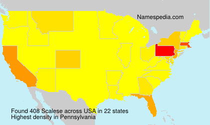 Surname Scalese in USA Surname Scalese in USA
