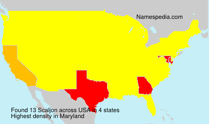 Surname Scaljon in USA Surname Scaljon in USA