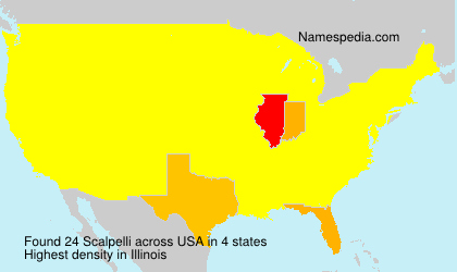 Surname Scalpelli in USA Surname Scalpelli in USA