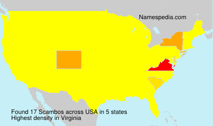 Surname Scambos in USA Surname Scambos in USA