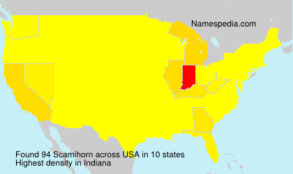 Surname Scamihorn in USA Surname Scamihorn in USA