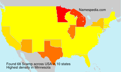 Surname Scamp in USA Surname Scamp in USA