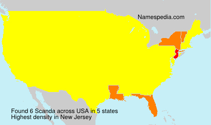 Surname Scanda in USA Surname Scanda in USA