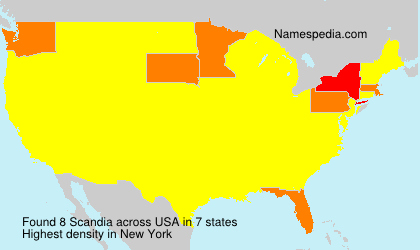 Surname Scandia in USA Surname Scandia in USA