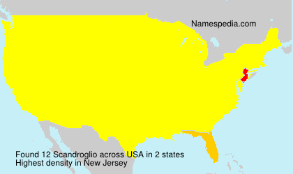 Surname Scandroglio in USA Surname Scandroglio in USA