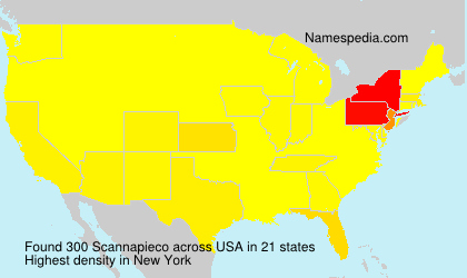 Surname Scannapieco in USA Surname Scannapieco in USA