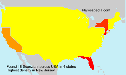 Surname Scanziani in USA Surname Scanziani in USA