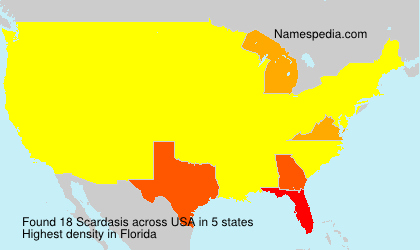 Surname Scardasis in USA Surname Scardasis in USA