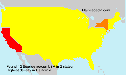 Surname Scarfeo in USA