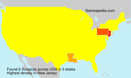 Surname Scarpula in USA Surname Scarpula in USA