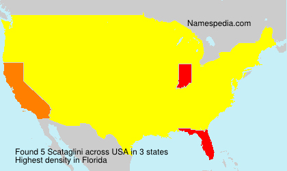 Surname Scataglini in USA Surname Scataglini in USA
