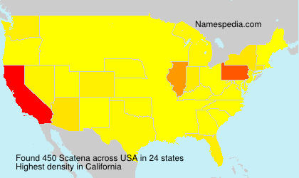 Surname Scatena in USA Surname Scatena in USA
