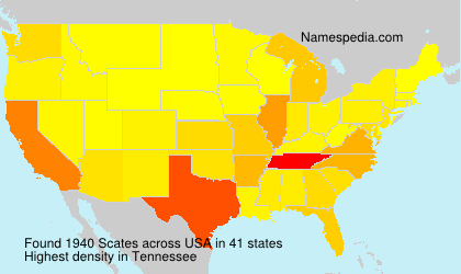 Surname Scates in USA Surname Scates in USA