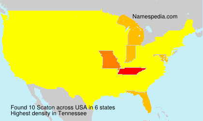 Surname Scaton in USA Surname Scaton in USA