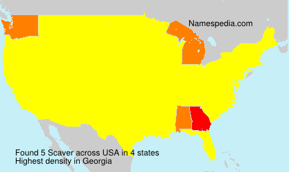 Surname Scaver in USA Surname Scaver in USA