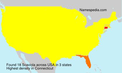 Surname Scaviola in USA Surname Scaviola in USA