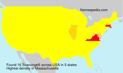 Surname Scavongelli in USA Surname Scavongelli in USA