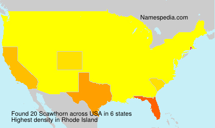 Surname Scawthorn in USA Surname Scawthorn in USA