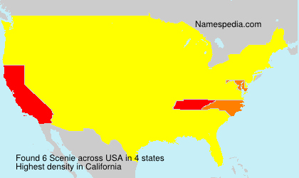 Surname Scenie in USA Surname Scenie in USA