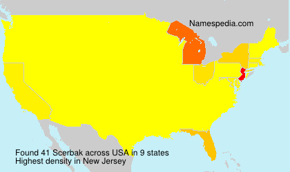 Surname Scerbak in USA Surname Scerbak in USA