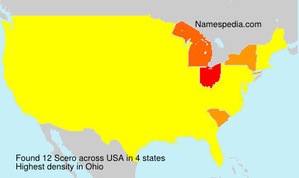 Surname Scero in USA