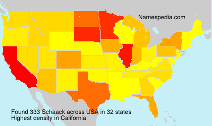 Surname Schaack in USA Surname Schaack in USA