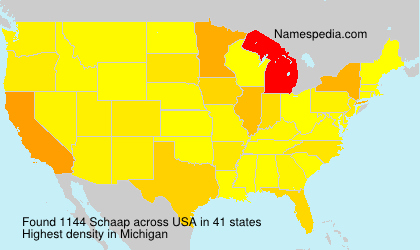 Surname Schaap in USA Surname Schaap in USA