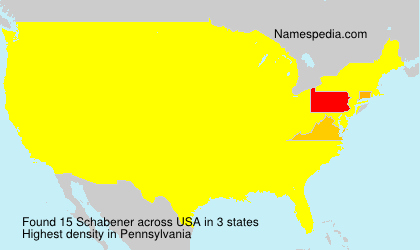 Surname Schabener in USA