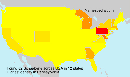 Surname Schaeberle in USA Surname Schaeberle in USA