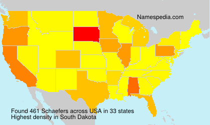Surname Schaefers in USA Surname Schaefers in USA