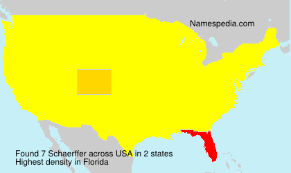 Surname Schaerffer in USA Surname Schaerffer in USA