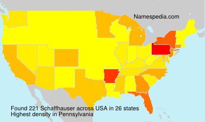 Surname Schaffhauser in USA Surname Schaffhauser in USA