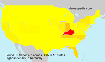 Surname Schaftlein in USA