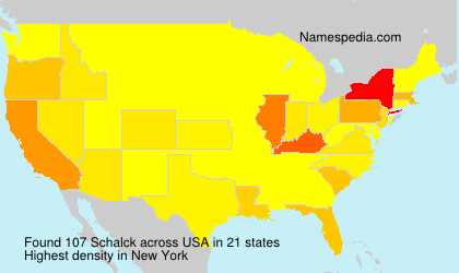 Surname Schalck in USA Surname Schalck in USA