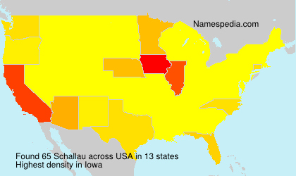 Surname Schallau in USA Surname Schallau in USA