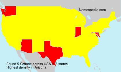Surname Schana in USA Surname Schana in USA