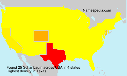 Surname Schanbaum in USA Surname Schanbaum in USA