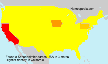 Surname Schandelmier in USA Surname Schandelmier in USA